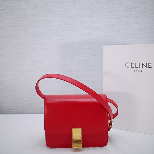 셀린느 클래식 미니 164183 민자 라이트레드