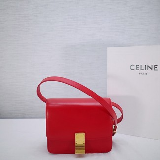 셀린느 클래식 미니 164183 민자 라이트레드