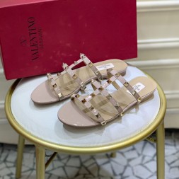 발렌티노 신상 슬리퍼 2S0S35 에나멜 누드핑크