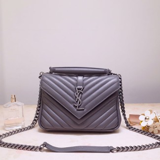 입생로랑 20S/S 모노그램 미디엄 사첼백 487213 그레이