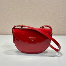프라다 페이턴트 가죽 숄더백 1BD349 레드