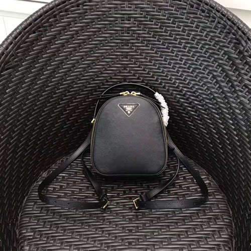 프라다 사피아노 레더 미니 백팩 1BZ047 블랙