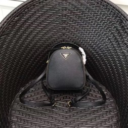 프라다 사피아노 레더 미니 백팩 1BZ047 블랙