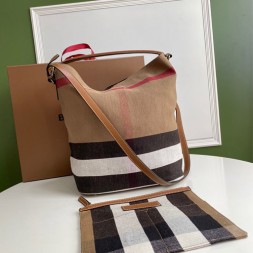 버버리 애쉬비 호보백 미디움 39457421 브라운