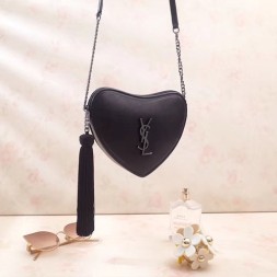 입생로랑 하트 숄더백 540694 블랙