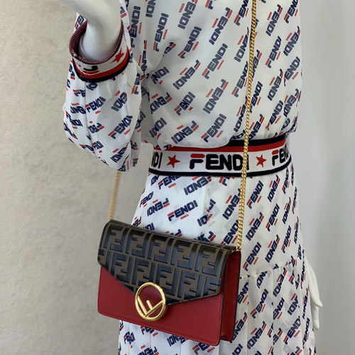 펜디 체인 크로스백 F2080 레드