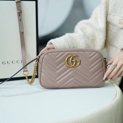 구찌 GG 마몽 스몰 숄더백 447632 누드