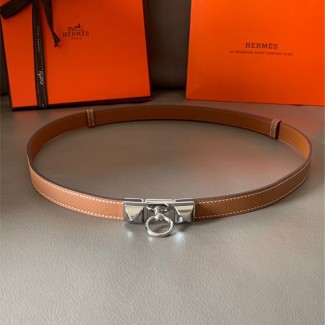 에르메스 신상  벨트 XTY182  브라운 은장