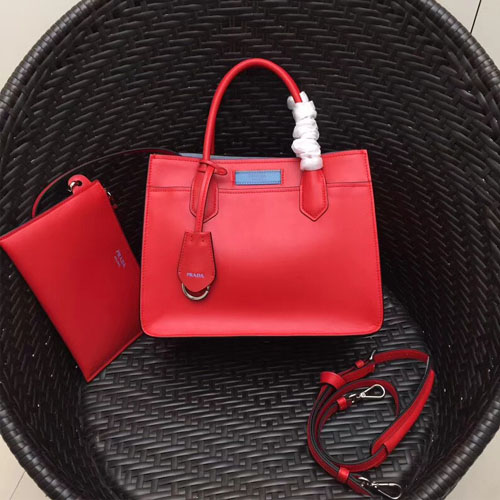 프라다 가죽 신상 토트백 1BA178 레드