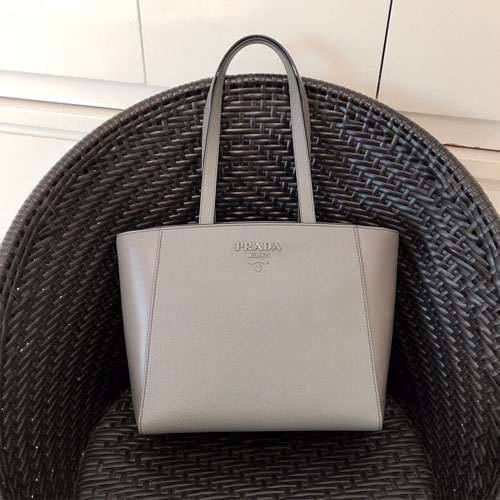 프라다 사피아노 쇼퍼백 1BH288 그레이