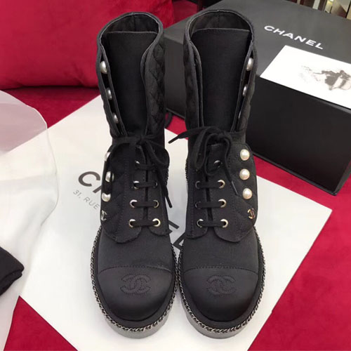 샤넬 쇼트 부츠 G34129 블랙