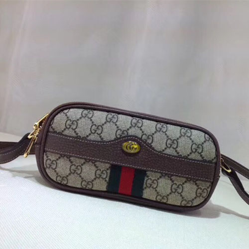 구찌 오피디아 트리플 지퍼 미니백 546597 브라운