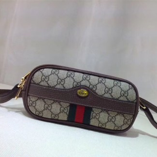 구찌 오피디아 트리플 지퍼 미니백 546597 브라운