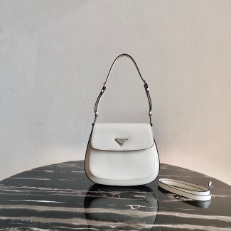 프라다 브러시드 플랩 숄더백 1BC303 화이트