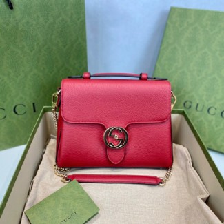구찌 인터로킹 GG 숄더 체인백 510302 레드