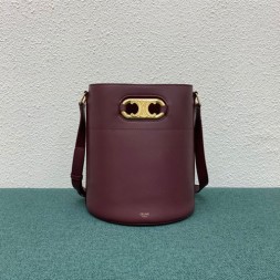 셀린느 메일론 트리오페 버킷백 193043 버건디
