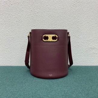 셀린느 메일론 트리오페 버킷백 193043 버건디