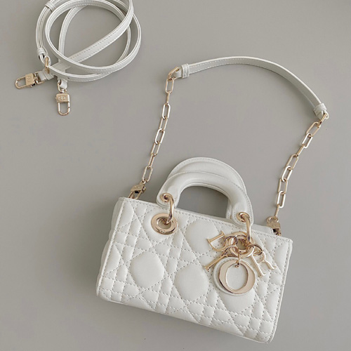 디올  LADY D-JOY 미니백 M0910 화이트