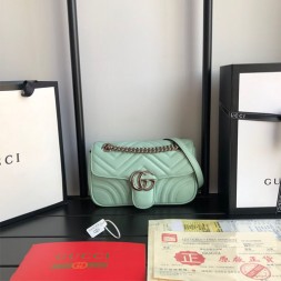 구찌 GG 마몽 스몰 숄더백 443497 그린