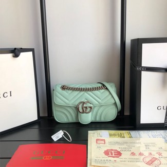 구찌 GG 마몽 스몰 숄더백 443497 그린