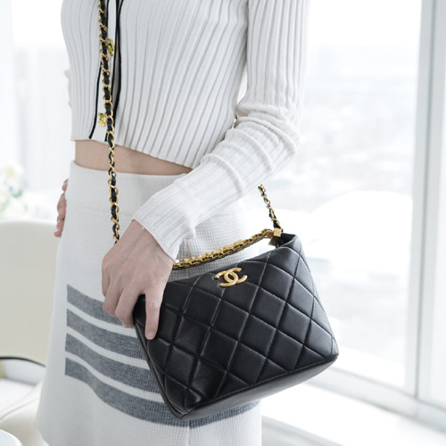  샤넬 스몰 호보백 AS3242 블랙