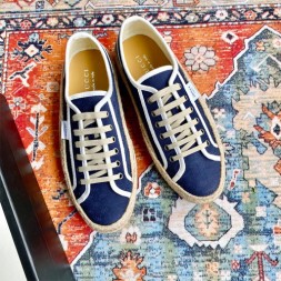 구찌 남여공용 스니커즈  623215 블루