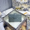 디올 에나멜 LADY DIOR 카드 지갑 S0074 그레이