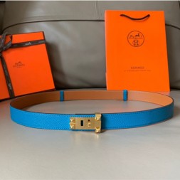 에르메스 신상  벨트 XTY181  블루 금장