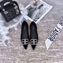 발렌시아가 신상 플랫 565829 블랙