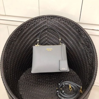 프라다 듀 스몰 토드백 1BA234 그레이