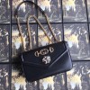 구찌 타이거 헤드 디테일 미디엄 숄더백 537241 블랙