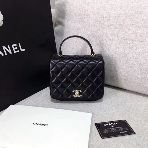 샤넬 탑 핸들 미니 플랩백 A57042 블랙