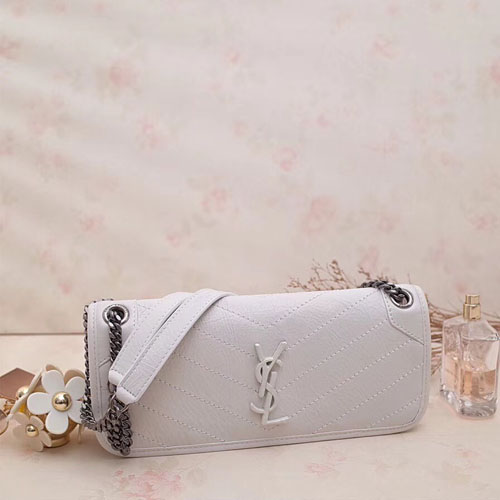 입생로랑 니키 스몰 숄더백 504865 화이트