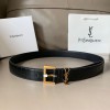 입생로랑 신상 벨트 Ysl9003  블랙  금장
