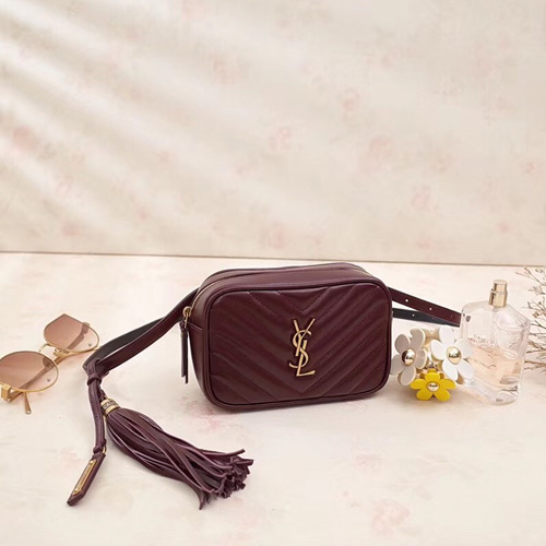 입생로랑 신상 루 벨트백 534817 버건디