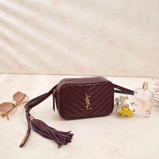 입생로랑 신상 루 벨트백 534817 버건디