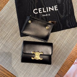 셀린느 트리오페 반지갑 60040 블랙