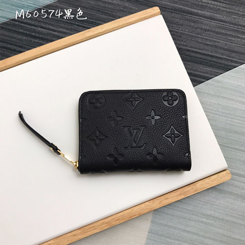 루이비통 앙프렝뜨 지퍼 카드지갑 M60574 블랙