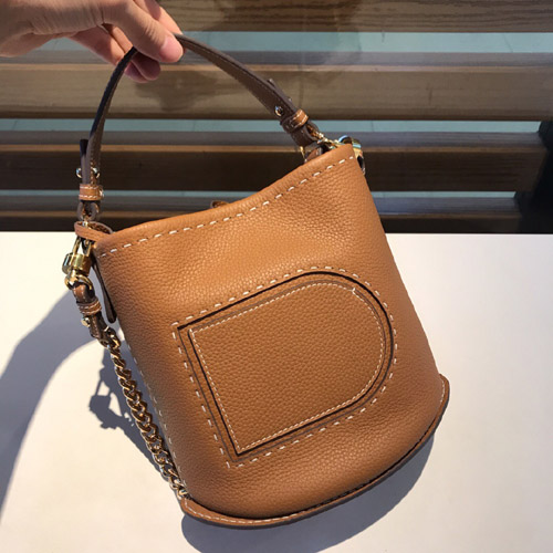 델보 핀 미니 버킷백 AA201020-3 카멜