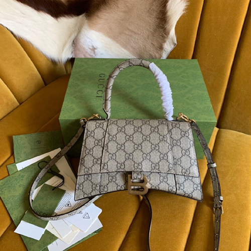 구찌 해커 프로젝트 스몰 아워글래스 핸드백 681697