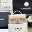 샤넬 25P 탑핸들 플랩백 AS5354 램스킨 베이지