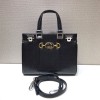 구찌 주미 스네이크 스킨 스몰 탑 핸들 백 ‎569712 블랙