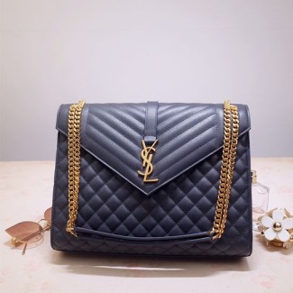 입생로랑 모노그램 엔벨로프 사첼백 라지 487198 네이비