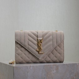 생로랑 엔벨로프 스몰 숄더백 526286 스웨이드