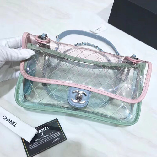 샤넬 18S/S 신상 투명 플랩백 A57409-2