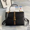 구찌 실비 1969 스몰 탑 핸들 백 ‎602781 블랙