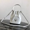 프라다 신상 가죽 버킷백 1BH038 화이트