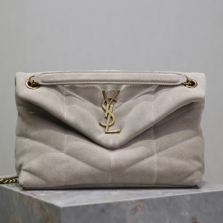 생로랑 루루 푸퍼 스몰 숄더백 577476 스웨이트