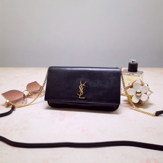 생로랑 모노그램 폰홀더 크로스백 635095 블랙