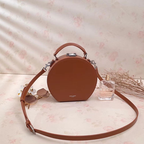 입생로랑 미카 해트박스 숄더백 516858 브라운